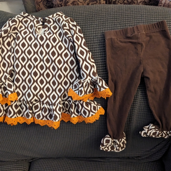 Toddlers Adorable Fall outfit sz 18 mos - Picture 5 of 10